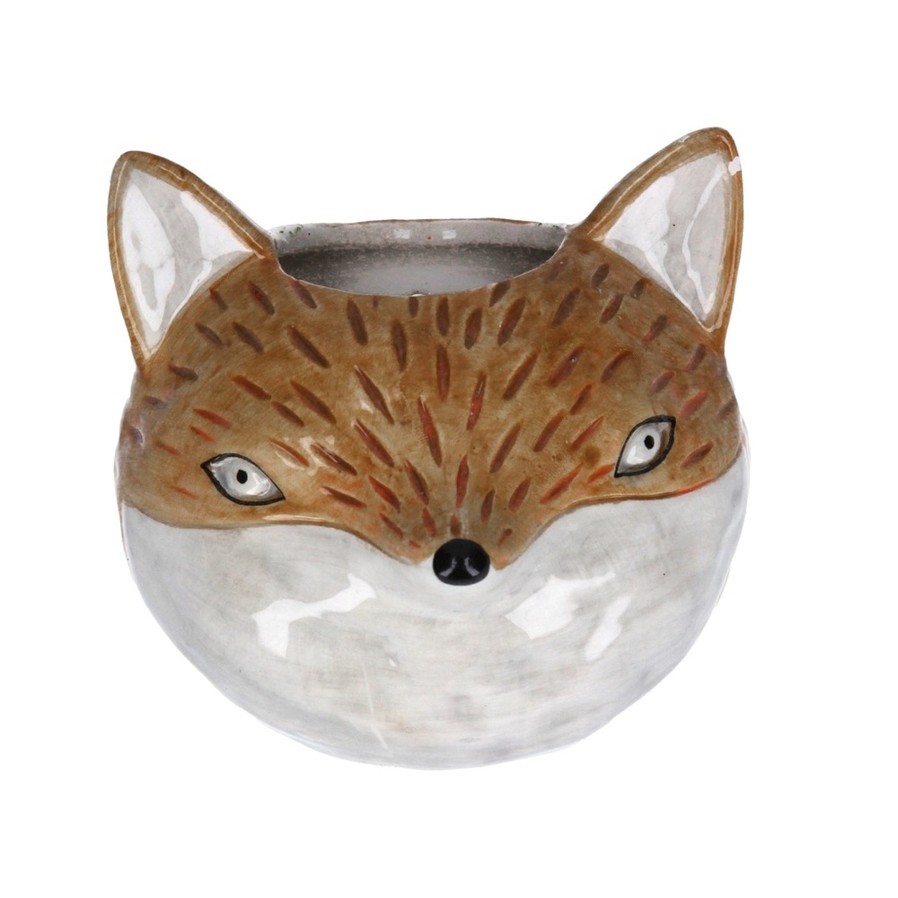 Gisela Graham Ceramic Orn Fox Mini Wall Hanging set of 5 - Picture 8 of 8